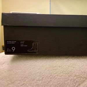 JCrew Refined white Leather Boots